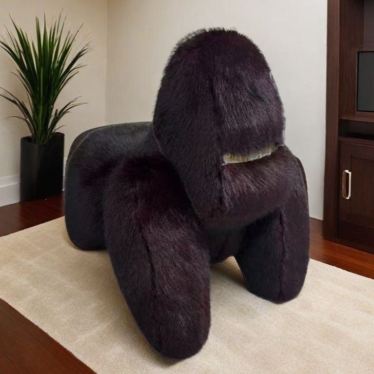 Designer King Kong Leisure Chair, Trendy Creative Gorilla Children's Single Sofa Chair, Home Cartoon Animal Seat